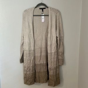 ⚪️🖤NWT White House Black Market Women’s Ombre Women’s Cardigan